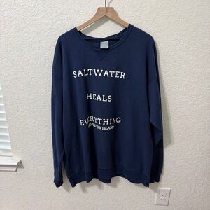 Galveston Navy Blue Crewneck Sweater
